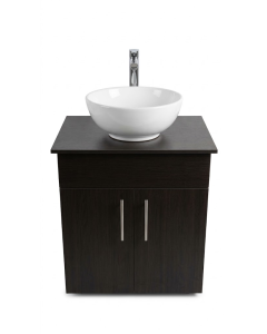 MUEBLE WENGUE C/GRIFERIA Y DESAGUE  50 X 50 #MB-322
