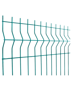 MALLA GALVAPANEL VERDE 4mm 1.54 X 2.50 MTS 3 CURVAS