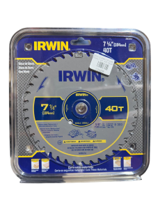 DISCO SIERRA CIRCULAR IRWIN 7 1/4 - 40D CALZADA #15230LA