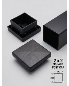 TAPA POSTE GALVAPANEL 50 X 50 NEGRA