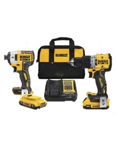 TALADRO DEWALT INALAMBRICO PERCUTOR  1/2 DCK2490D2-B3 + LLAVE IMP 1/4