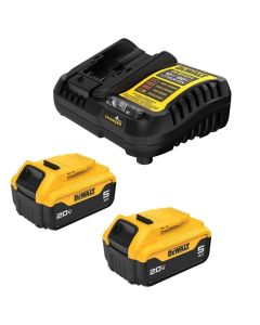 KIT DEWALT 2 BATERIA Y CARGADOR 20V 5AH DCB205-2C