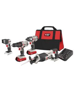 KIT INALAMBRICO 20V 4 PIEZAS PORTER CABLE #PCCK615L4 2BAT