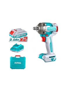 PISTOLA IMPACTO INALAMBRICO TOTAL 1/2 20V 400NM 2 BAT UTIWLI2040
