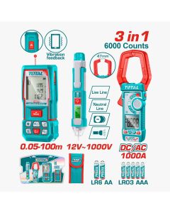 COMBO TOTAL 3PCS MEDIO LASER +TESTER +PROBADOR TLDD241202 P