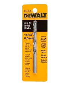 BROCA METAL HSS 15/64 EMPACADA DEWALT DW131564C