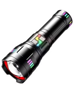 LINTERNA ULTRABRILLANTE DE ALEACION D/ALUMINIO DE ALTA POTENCIA KEZU C/8 MODAL C/CARGA USB KH-W512