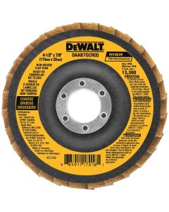 DISCO FLAP POWER 4 1/2 X 7/8 GRUESO DEWALT DAAB7GCR05