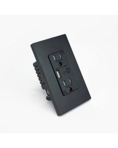 TOMA DOBLE WIFI 2.4 GHZ NEGRO C/ USB 120V 15A SONOFF SN216