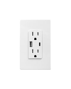 TOMA DOBLE WIFI 2.4 GHZ BLANCO C/ USB 120V 15A SONOFF SN018