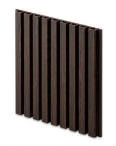 PANEL ACANALADO WPC EXTERIOR ROBLE OSCURO 2.6CM GRUESO X 22CM ANCHO X 2.90MTS LARGO EM