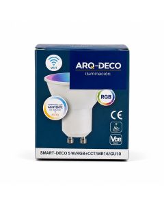 BOMBILLO 5W WIFI/RGB/CCT GU10 350L SMART DECO #15905  