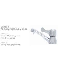 GRIFO LAVATORIO PALANCA SINK #GG00010