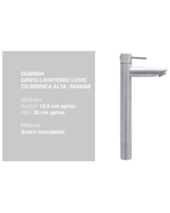 LLAVE LAVATORIO. LUVIC GG00004 CILINDRICA ALTA #3046008