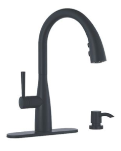 LLAVE BAR PRICE PRICE PFISTER FREGADERO. #F5297RYB MONO. RAYA NEGRO MATE CONDISP.JABON #2205664