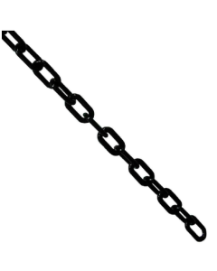 CADENA PLASTICA 5/16 NEGRA GRUESA