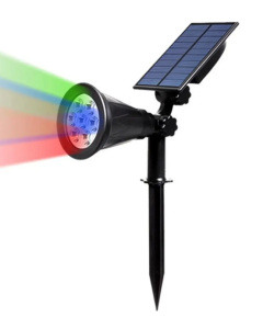 LAMPARA SOLAR LED TIPO ESTACA 7W  8986LED-RGB (ILUM1224)