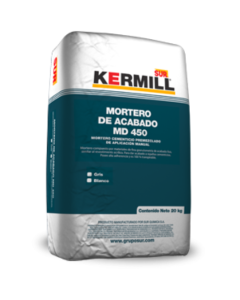 MORTERO ACABADO EXTRA FINO GRIS SUR MD 450 RP 20 KG 39450-720-K20