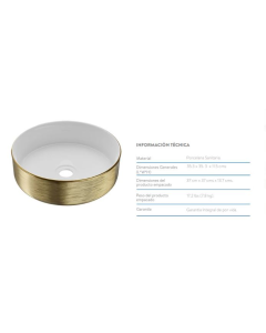 LAVATORIO INCESA VESSEL CITRINO #018393061