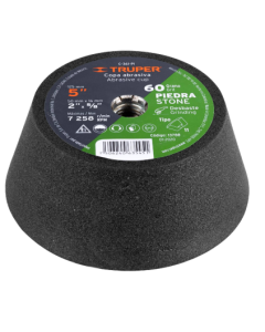 DISCO COPA DESBASTE PIEDRA 5" GRANO 60 C-361 TRUPER #13788