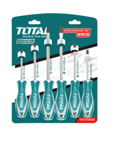 JUEGO DESATORNILLADOR TOTAL 6PCS THT250606
