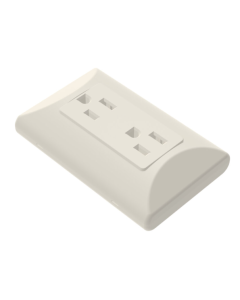 TOMA DOBLE EAGLE PARCHE MARFIL 15A 125V 2P3W #77-V