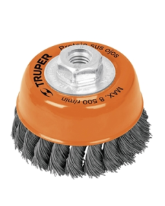 CEPILLO ACERO COPA TRUPER TRENZADO 3" X 5/8 CT-608 #14186