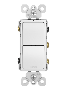 APAGADOR BTICINO RADIANT DOBLE 3 VIAS BLANCO  #RCD33W P&S