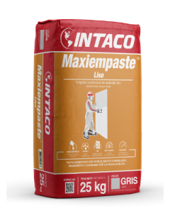 MAXIEMPASTE LISO  GRIS 25 KG INTACO PT0249