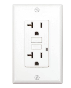 TOMA DOBLE COMERCIAL FALLA TIERRA 20A BLANCO #GF20-W NEMA EAGLE