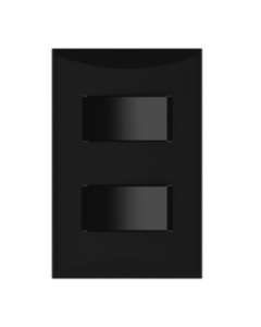 APAGADOR EAGLE DOBLE PLATA NEGRO 15A #1004-BK