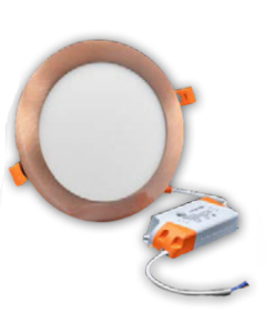 LAMPARA EMPOTRAR LED 3CCT ORO ROSA 4" 6W RPL06-3CCT-COP