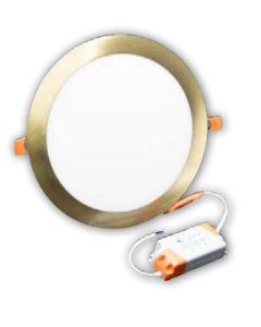 LAMPARA EMPOTRAR LED 3CCT BRONCE ANTIGUO 8" 18W RPL18-3CCT-GAB