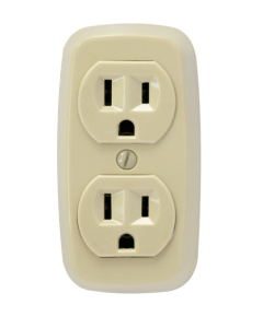 TOMA EAGLE PARCHE DOBLE MARFIL #78V SUPERFICIAL NEMA 3W 15A #1100597