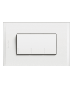 APAGADOR BTICINO TRIPLE NOBILE BLANCO 15A #AF2300EB