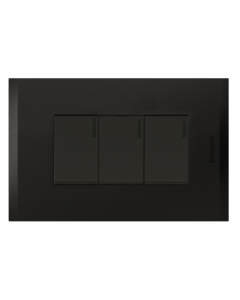 APAGADOR BTICINO TRIPLE NOBILE NEGRO AF2300EANG