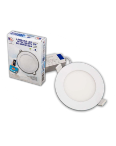 LAMPARA EMPOTRAR LED LUZ DIA REDONDA A.E 6W 4" 540LM NS DOB-6W-DIA 6500K