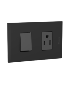 TOMA Y APAGADOR BTICINO NOBILE NEGRO AF2231EANG