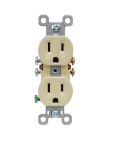 TOMA DOBLE 2 POLOS CONTIERRA MARFIL 3232I-GF