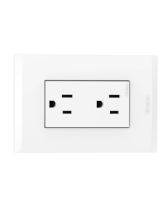 TOMA BTICINO DOBLE NOBILE BLANCO DUPLEX 2P+T 16A TAMPER RESISTANT AF2228EB