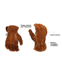 GUANTE CUERO VACUNO GRANO G&E TALLA XL GG305XLC