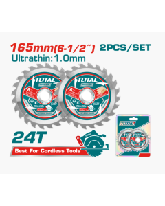 SIERRA CIRCULAR TOTAL CALZADA 6-1/2X24T 2PCS TAC2331653 #40005770