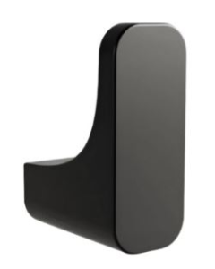 GANCHO SENCILLO QUADRATTA ACABADO EBANO ·QA06EB